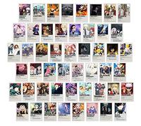 YongHang 50 Pezzi Poster Anime Set Estetico Immagini poster da parete Anime Gadget Per Stanza Soggiorno Dormitorio Camera Da Letto