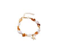 YONGHONGKEJI Braccialetti Di Cristallo per Donne Bracciali A Forma Di Conchiglia E Stella Marina 7 Chakra Pietre Naturali Irregolari Braccialetti Di Cristallo Curativi Accessori Da Spiaggia Boho Gio