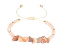 YONGHONGKEJI Chakra Bracelets For Women Natural Colorful Crystal Bracelets For 7 Chakra Lrregular Gemstone Cuff Bangle Crystal Chip Bangle Adjustable Rope Wristbands Jewellery Gifts Pink Aventurine