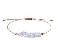 YONGHONGKEJI Chakra Bracelets For Womens Natural Colorful Crystal Bracelet For 7 Chakra Lrregular Gemstone Cuff Bangles Crystal Chip Adjustable Rope Wristbands Jewellery Gifts For Women Rock Quartz