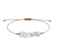 YONGHONGKEJI Chakra Bracelets For Womens Natural Colorful Crystal Bracelet For 7 Chakra Lrregular Gemstone Cuff Bangles Crystal Chip Adjustable Rope Wristbands Jewellery Gifts For Women Moonstone