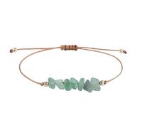 YONGHONGKEJI Chakra Bracelets For Womens Natural Colorful Crystal Bracelet For 7 Chakra Lrregular Gemstone Cuff Bangles Crystal Chip Adjustable Rope Wristbands Jewellery Gifts For Women Green Aventu