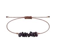 YONGHONGKEJI Chakra Bracelets For Womens Natural Colorful Crystal Bracelet For 7 Chakra Lrregular Gemstone Cuff Bangles Crystal Chip Adjustable Rope Wristbands Jewellery Gifts For Women Garnet