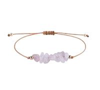 YONGHONGKEJI Chakra Bracelets For Womens Natural Colorful Crystal Bracelet For 7 Chakra Lrregular Gemstone Cuff Bangles Crystal Chip Adjustable Rope Wristbands Jewellery Gifts For Women Rose Quartz