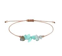 YONGHONGKEJI Chakra Bracelets For Womens Natural Colorful Crystal Bracelet For 7 Chakra Lrregular Gemstone Cuff Bangles Crystal Chip Adjustable Rope Wristbands Jewellery Gifts For Women Amazonite