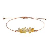 YONGHONGKEJI Chakra Bracelets For Womens Natural Colorful Crystal Bracelet For 7 Chakra Lrregular Gemstone Cuff Bangles Crystal Chip Adjustable Rope Wristbands Jewellery Gifts For Women Citrine