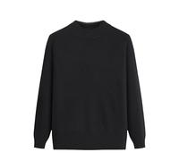 YONGHONGKEJI Maglioni per Vecchie Signore Maglieria Floreale Jacquard Maglioni per Mezza età E Anziani Maglie Casual Leggere Felpa Morbida E Comoda da Indossare Colore Nero S