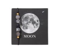 YONGHONGKEJI Planet Bracelet Solar System Universe Galaxy Natural Stone Beaded Bracelets For Women Adjustable Rope Cuff Bangle Eight Planets Guardian Star Wristbands For Men Astronomy Gifts Moon