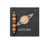 YONGHONGKEJI Planet Bracelet Solar System Universe Galaxy Natural Stone Beaded Bracelets For Women Adjustable Rope Cuff Bangle Eight Planets Guardian Star Wristbands For Men Astronomy Gifts Saturn