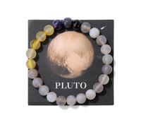 YONGHONGKEJI Planet Bracelet Solar System Universe Galaxy Natural Stone Beaded Bracelets For Women Stretch Cuff Bangle Eight Planets Guardian Star Wristbands For Men Astronomy Gifts Pluto + Card