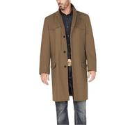 YONGHONGKEJI Trench Da Uomo Slim Fit Monopetto Lungo Soprabito Classico con Revers Soprabito Giacca Invernale Da Uomo In Lana Cappotti Antivento Spesso Caldo Capospalla con Tasche K81 Cammello L