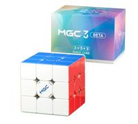 YongJun YJ MGC3 BETA 3 X 3 X 3 X 3 Magic Puzzle Liscio YJ beta 3 X 3 Twsit Puzzle Brain Teasers Giocattoli Senza Adesivi, Multicolore, Superficie Opaca Glossy UV Coated Full M Version