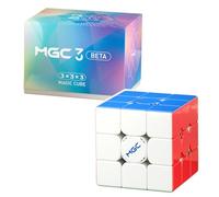YongJun YJ MGC3 BETA 3 X 3 X 3 X 3 Magic Puzzle Liscio YJ beta 3 X 3 Twsit Puzzle Brain Teasers Giocattoli Senza Adesivi, superficie opaca lucida con rivestimento UV Maglev