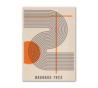 YONGKUIQMK Bauhaus Expo Canvas Wall Art Architettura geometrica astratta Poster e stampe for la decorazione della casa del soggiorno(A,40X60 cm Unframed)