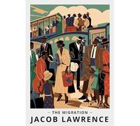 YONGKUIQMK Minimalista La migrazione Afroamericano Classico Mostra Poster Tela Pittura Immagini da parete Arredamento for la casa(G,50X70cm Unframed)