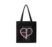 YONGLAN KPOP Borsa di Tela con Logo Blackpink -Shopping o Tempo Libero - Articoli per Fan di Jisoo, Jennie, Rosé e Lisa