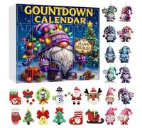 Yongmcxhhj Conto alla rovescia di Natale, calendario 'Avvento 24 giorni, con figurine, decorazione per bambini, ragazzi, famiglie, attività quotidiana a casa, feste, scuola, aula
