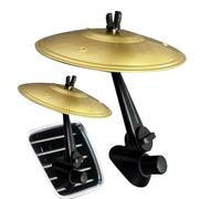 Yongmcxhhj Crash Bacino auto 14 x 13,5 x 3,5 cm Car Cymbals Air Vent Drum Decorazione per auto per batteristi amanti della musica per tutti i tipi di veicoli