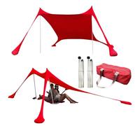 Yongmcxhhj Da Spiaggia, Da Spiaggia Portatile, 210x150x170cm Baldacchino Parasole, Tessuto, Con 2 Pali In Ferro,1 Custodia Per Campeggio, Pesca, Cortile E Picnic, Con Telo Da Spia