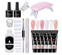 Yongmcxhhj Gel Estensione,6 Colori E Lunga Durata Multifunzionale Extra Forte - Gel Costruzione Estensione Unghie - Gli Adulti, Professionisti, Principianti, Donne, Ragazze, Fidanzate