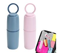 Yongmcxhhj Portaspazzolino da viaggio - Spazzolino da viaggio contenitore collutorio bicchiere, 2 pezzi, organizer per viaggi d'affari, vacanze, adulti, bambini, hotel e attività all'aperto