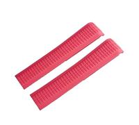 YONGNAGUI NASUNJIA 21mm Black Blue Blue Green Curved End Silicone Gomma in gomma Adatta for Patek Aquanaut Philippe compatibile con 5164a 5167A-001 cinturino cinturino(Red)