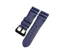YONGNAGUI NASUNJIA Guarda la band compatibile con Panerai PAM sommergibile 441 359 Braccialetto for orologio da orologio da orologio da 24mm in gomma in silicone(Blue-Black Buckle,26mm)