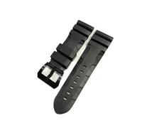 YONGNAGUI NASUNJIA Guarda la band compatibile con Panerai PAM sommergibile 441 359 Braccialetto for orologio da orologio da orologio da 24mm in gomma in silicone(Black-Black Buckle2,26mm)