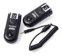 Yongnuo RF-603 N II - kit di 2 trigger wireless per fotocamere Nikon (2,4 GHz, 120 m, AAA), nero