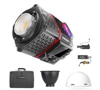 Yongnuo YN150 Ultra RGB 150 W Luce video LED 2000K-10000K, 31 effetti luminosi, 6680lux, telecomando app, Bowens Mount con alimentatore, supporto per batteria NP-F, diffusore, diffusore standard