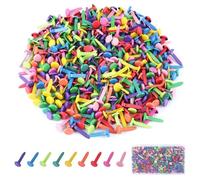 YONGQING 400 Pezzi Fermacampioni, Brads Rotondi in Metallo Colorati, Fermacampioni Piccoli da 8 x 17mm, Mini Fermacampioni per Scrapbooking, Carta, Artigianato Fai da Te
