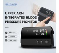 Yongrow Monitor per la pressione arteriosa del braccio superiore Frequenza cardiaca Display digitale a LED Tonometro ricaricabile Collegamento app portatile a grande schermo