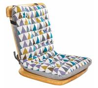 YongXinMY Cuscini per Sedia con Schienale Alto e Lacci - Cuscino da Seduta Intero e Rinforzato per Sala da Pranzo, Ufficio, Antiscivolo, Morbido, Imbottito, Comodo per Schienale, per Casa, Cucina