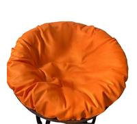 YongXinMY Papasan - Fodera per cuscino impermeabile rotonda per sedia radar, con cerniera e legacci, protezione antiscivolo per giardino, patio, sedia con piattini, sedie a luna (arancione, 160 cm)