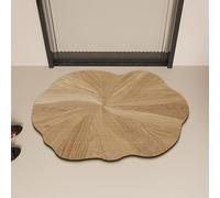 YongXinMY Tappetino da bagno con venature del legno, tappeto da bagno rustico in diatomacea, a tema naturale, antiscivolo, super assorbente, ad asciugatura rapida, per vasca doccia, lavandini, camera