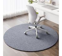 YongXinMY Tappetino rotondo per sedia da ufficio, per moquette e pavimenti in legno duro, moderno, antiscivolo, resistente all'usura, per casa, ufficio, cucina, bagno (#5,60 cm)