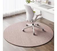 YongXinMY Tappetino rotondo per sedia da ufficio, per moquette e pavimenti in legno duro, moderno, antiscivolo, resistente all'usura, per casa, ufficio, cucina, bagno (#2, 100 cm)