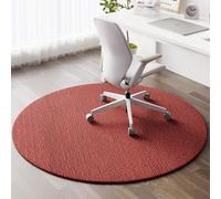 YongXinMY Tappetino rotondo per sedia da ufficio, per moquette e pavimenti in legno duro, moderno, antiscivolo, resistente all'usura, per casa, ufficio, cucina, bagno (#11, 120 cm)
