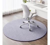 YongXinMY Tappetino rotondo per sedia da ufficio, per moquette e pavimenti in legno duro, moderno tappeto protettivo per il pavimento, antiscivolo, resistente all'usura, per casa, ufficio, cucina