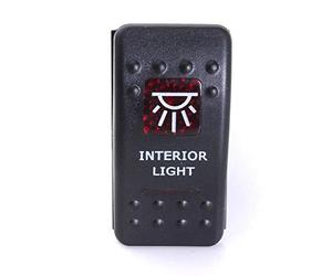 YONGYAO Interruttore Rocker A Bilanciere Stile Carling Narva Arb Illuminato da Doppio LED Luce Rossa Interruttore per Luce da Tetto - 10