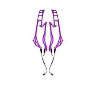 YONGYAO Segnale per Casco Moto Ricaricabile Lampada Striscia Lampeggiante LED Adesivo Luminoso per Strisce Universale-Viola