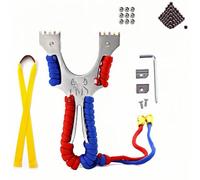 YONGZHIKEJI Elastici Professionali JagdTon. Viene Fornito con Elastici e Piccolo cacciavite, 50 Sfere in Acciaio da 7 mm e 50 Palline di Fango da 8 mm.
