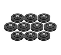YONGZURA 10pcs Nylon Iron Exercise Bearing Wheel | Heavy - Duty Gym Attachments/Garage Door Wheel | Strength Training Accessory | Long - Lasting & Weatherproof (90mm)