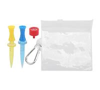 YONGZURA 2Pcs Adjustable Sport Tees | 6 Height Settings 30-45mm | Level Corrector for Improved Swing | Plastic & PC Training Tees for Driving Range/Backyard Practice
