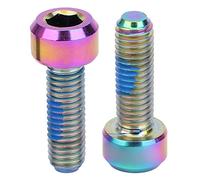 YONGZURA Alloy Cycling STEM Fastener | High - Strength TC4 Material with PVD Coating | Secure - Loose Design for Road Cycle/Mountain Cycling | M5x16 Size, 18g Lightweight Mounting
