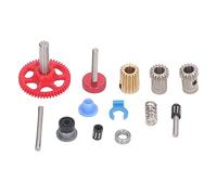 YONGZURA Dual Gear Assembly Kit Upgrade Extruder Red Wheel Kit 3D Printer Accessories for 2.4 0.1 1.8 Model Alloy Steel 14 Pieces