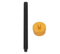 YONGZURA Portalampada per Serbatoio Adattatore per Luce per Serbatoio di Gas Piatto con Asta espandibile in Lega di Alluminio da 1/4 per Uso in Campeggio all'aperto (Oro Nero)