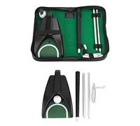 YONGZURA Putting Trainer | Auto Ball Return System | Detachable Putter for Indoor/Outdoor Practice | Portable Training Kit with Storage Bag