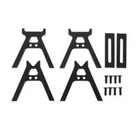 YONGZURA RC Car Work Stand | Alluminio Alloy Display Stand for 1/24 & 1/18 RC Cars | Regolabile Height/Angle for SUV & Off - Road Vehicles | Tire Protection Frame (nero)