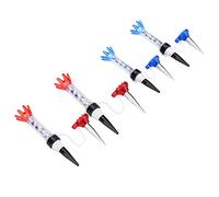 YONGZURA Set di 4 tè flessibili e attraenti, con molla e testa di fiore, mantiene la palla, strumento di allenamento per la guida e la pratica del giardino, rosso e blu con cavo di perdita sicuro